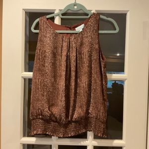 Veronica M Sleeveless Blouse Snake print Size L
